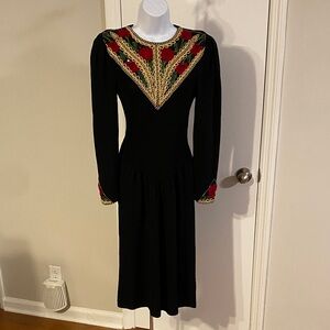 Pat Sandler For Wellmore Vintage Knit Dress